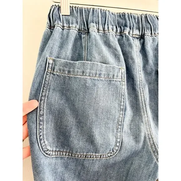 J. Crew Factory | NWT Flawed | Denim Drawstring Pant | East Harbor Wash | Sz 25 - Picture 7 of 11